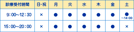 診療受付日